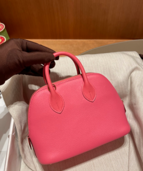 에르메스 미니 볼리드18 립스틱 금장 염소가죽